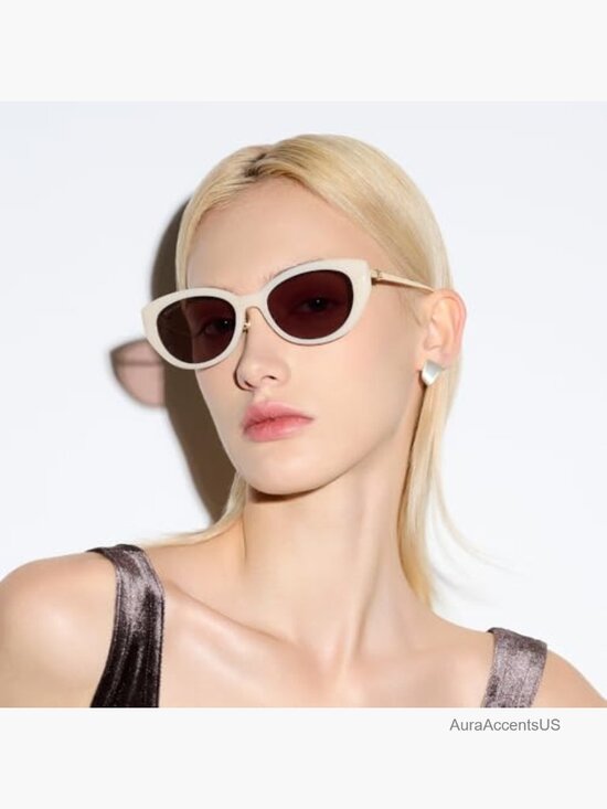 Trendy Cat Eye Polarized Sunglasses with Beta Titanium Temples main image 6